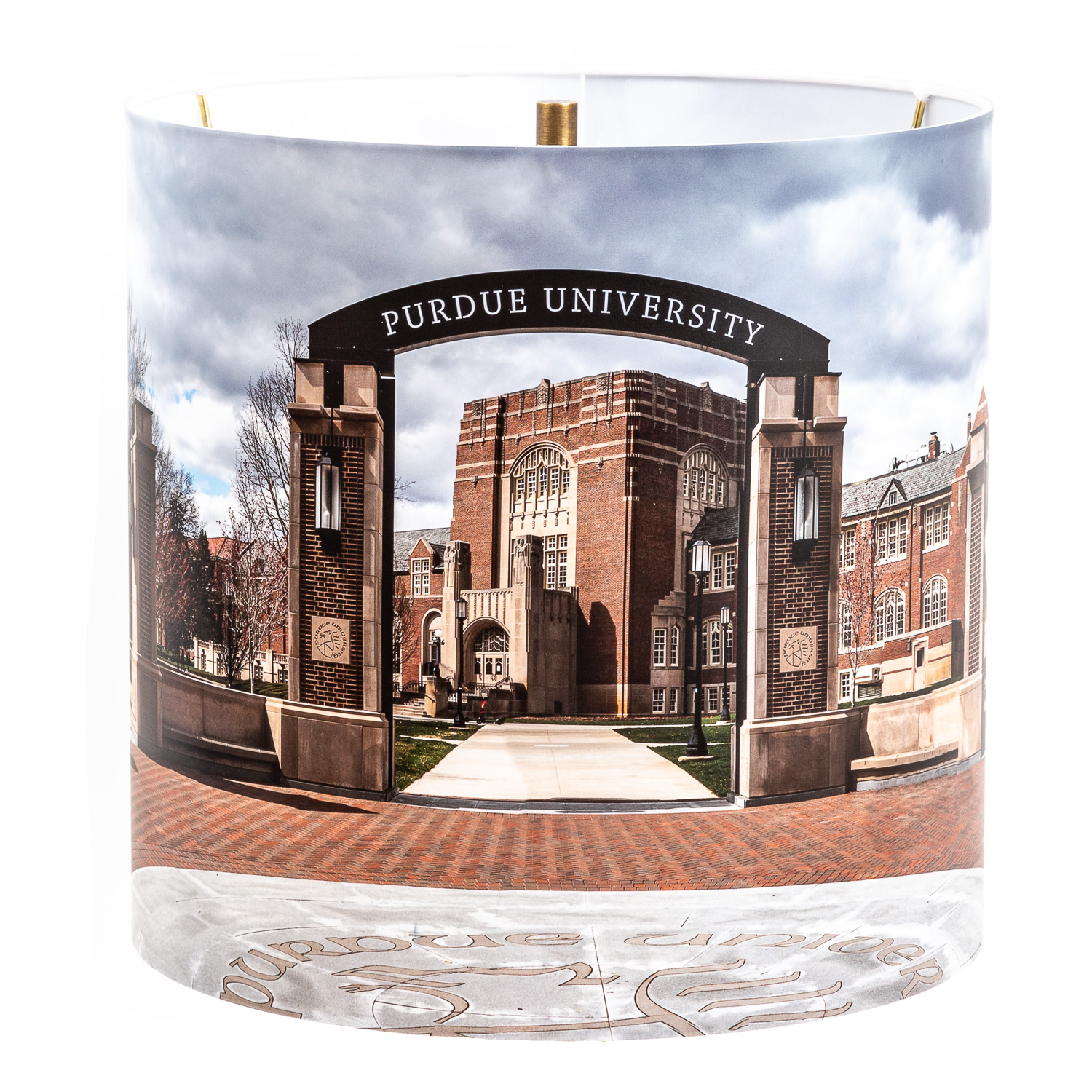 122: Purdue University gateway arch and Memorial Union