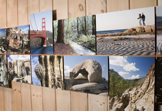 Picture wall with Flat mount on fine art paper, matte coating